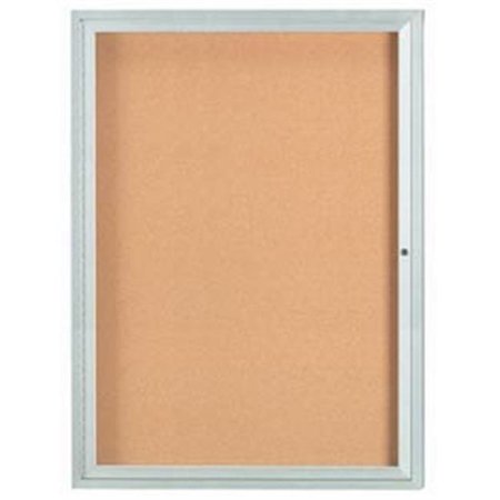 AARCO Aarco Products DCC4836RI 36 in. W x 48 in. H Illuminated Enclosed Aluminum Bulletin Board DCC4836RI